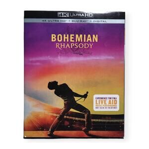 Bohemian Rhapsody 4K UltraHD Blu-Ray + Digital Download Pre-owned